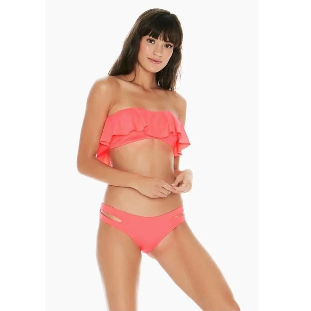 NWT L*Space Lynne Bikini Top & Estella Bikini Bottom SET Pink Size S MSRP $190